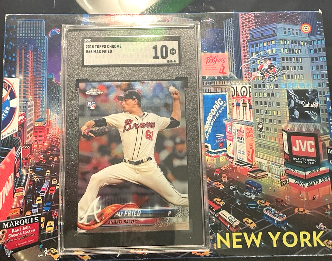 2018 Topps chrome Max Fried R.C. #66 SGC 10 Gem Mint
