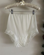 1950s Van Raalte Sheerio Nylon Net Ruffle Double Gusset High Rise Panty Sz 5 VTG