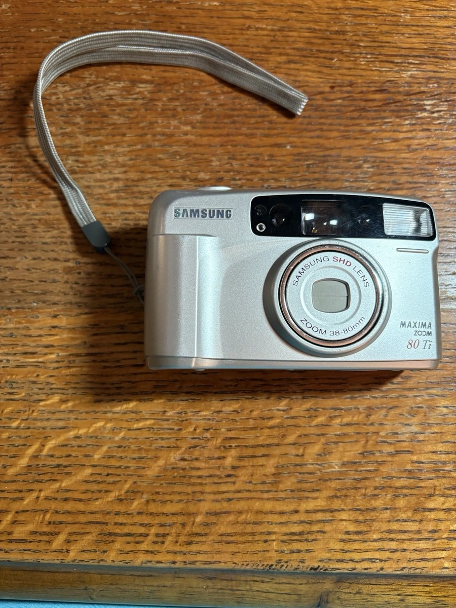 Samsung Maxima Zoom 80TI Point &amp; Shoot 35mm Camera 38-80mm Lens TESTED WORKS
