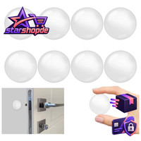 WandtüRstopper 8 StüCk Transparent Gummipuffer Selbstklebend 50Mm TüRschutz