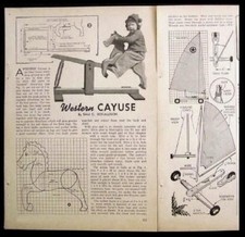 ROCKING HORSE Cayuse 1942 HowTo build PLANS Coil Spring
