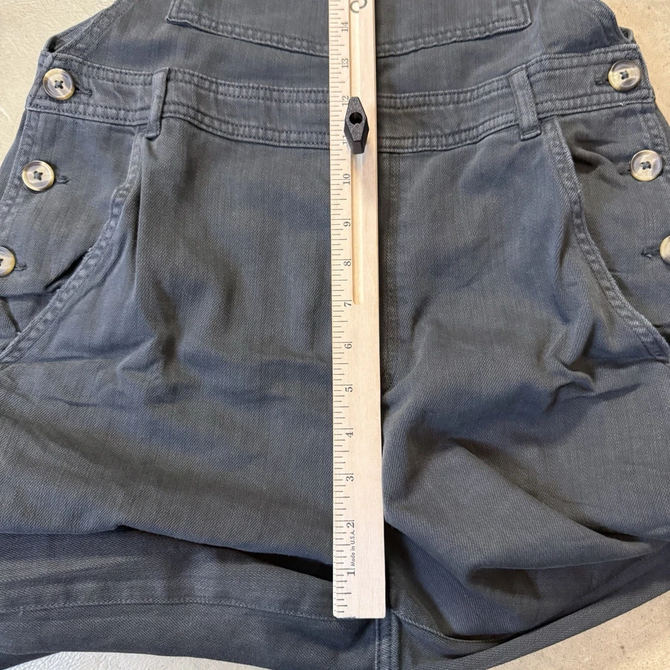 Macacão Aerie Feminino Tamanho Médio Cinza Escuro Bainha Crua Tamanho Grande Leve Denim - Imagem 3 de 4