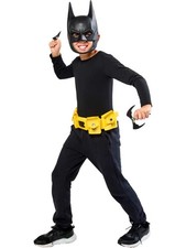 Kids Batman Belt Yellow Licensed Fancy Dress Accessory Official Boys Girls