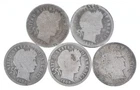 Better Lot 5 1898 1896 1906-D 1908-D 1908-D Barber Dime 0.50 Face *260