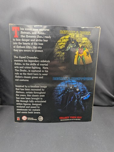 Batman & Robin Figures Toys R Us Exclusive DC Comics 2007 Mattel - Picture 2 of 2