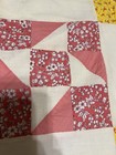 Vtg Pinwheel Nine Patch Quilt 74x89 Hand Sewn Feed Flour Sack Top — photo 9