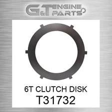 T31732 6T CLUTCH DISK fits JOHN DEERE (Surplus Open Box)