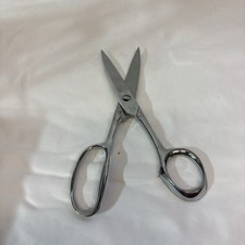 Vintage Case XX Bradford PA 8 Inch Tailor Shears Scissors Made in USA Silver