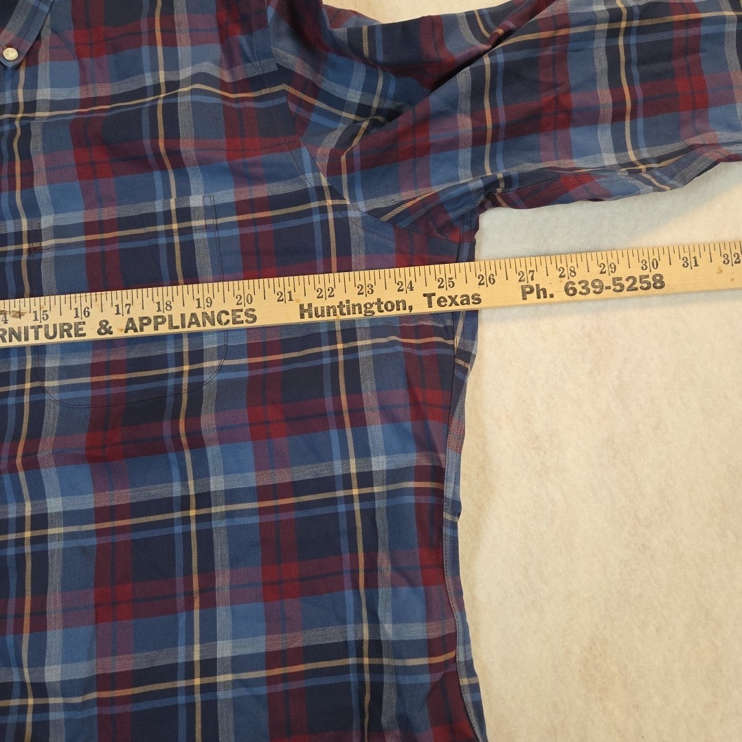 Brooks Brothers Regent Mens XL Plaid Button Down Shirt Long Sleeve Cotton 