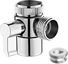 G1/2 Shower Diverter Valve 3 Way Kitchen Tap Diverter,3 Way T-Adapter Shower Hea