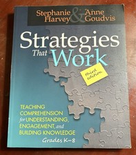 Strategies That Work 3rd Edition Harvey & Gou...