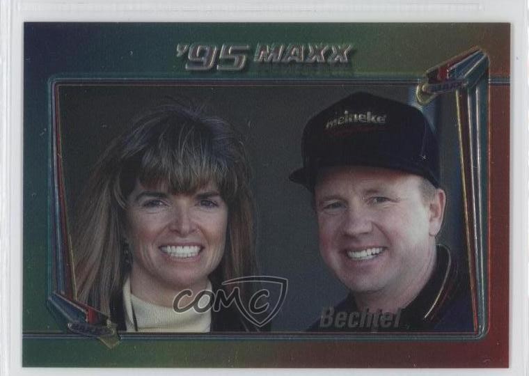 1995 Maxx Premier Plus Chromium Gary Bechtel Carolyn Bechtel #85 0i1