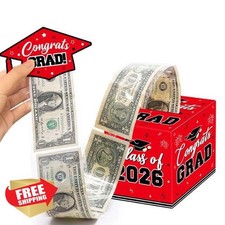 Class of 2026 Graduation Money Box Red Cash Gift Holder