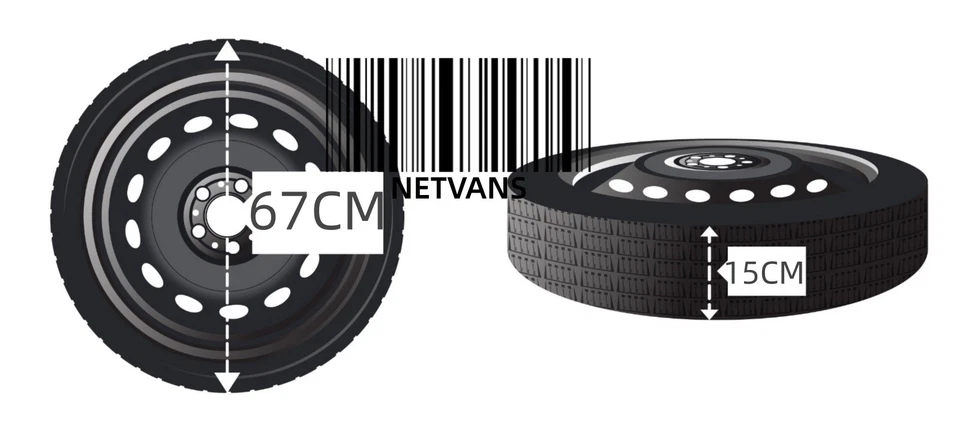 Ruotino di scorta 17" per HYUNDAI TUCSON,Kia Sportage con cric 1.5T(OMAGGIO!)135 - Imagen 2 de 4