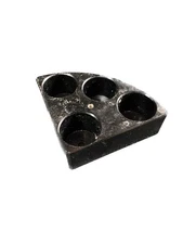 CHEMGLASS 4-Place Pie Wedge for 20mL Scintillation Vials Black CG-1991-P-10