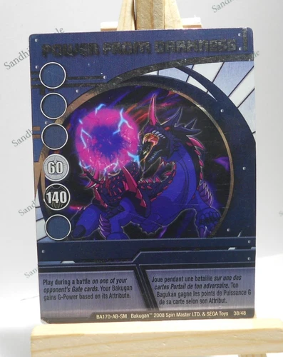 Bakugan Card - Power From Darkness - Holo Foil Blue Ability Card - BA170 - 38/48