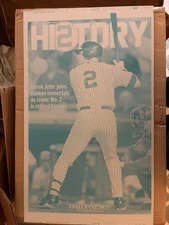 New York YANKEES Derek Jeter Special Daily News NEWSPAPER PRINTING PLATE 5/14/17