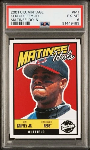 2001 Upper Deck Vintage - Ken Griffey Jr Matinee Idols #M1 PSA 6