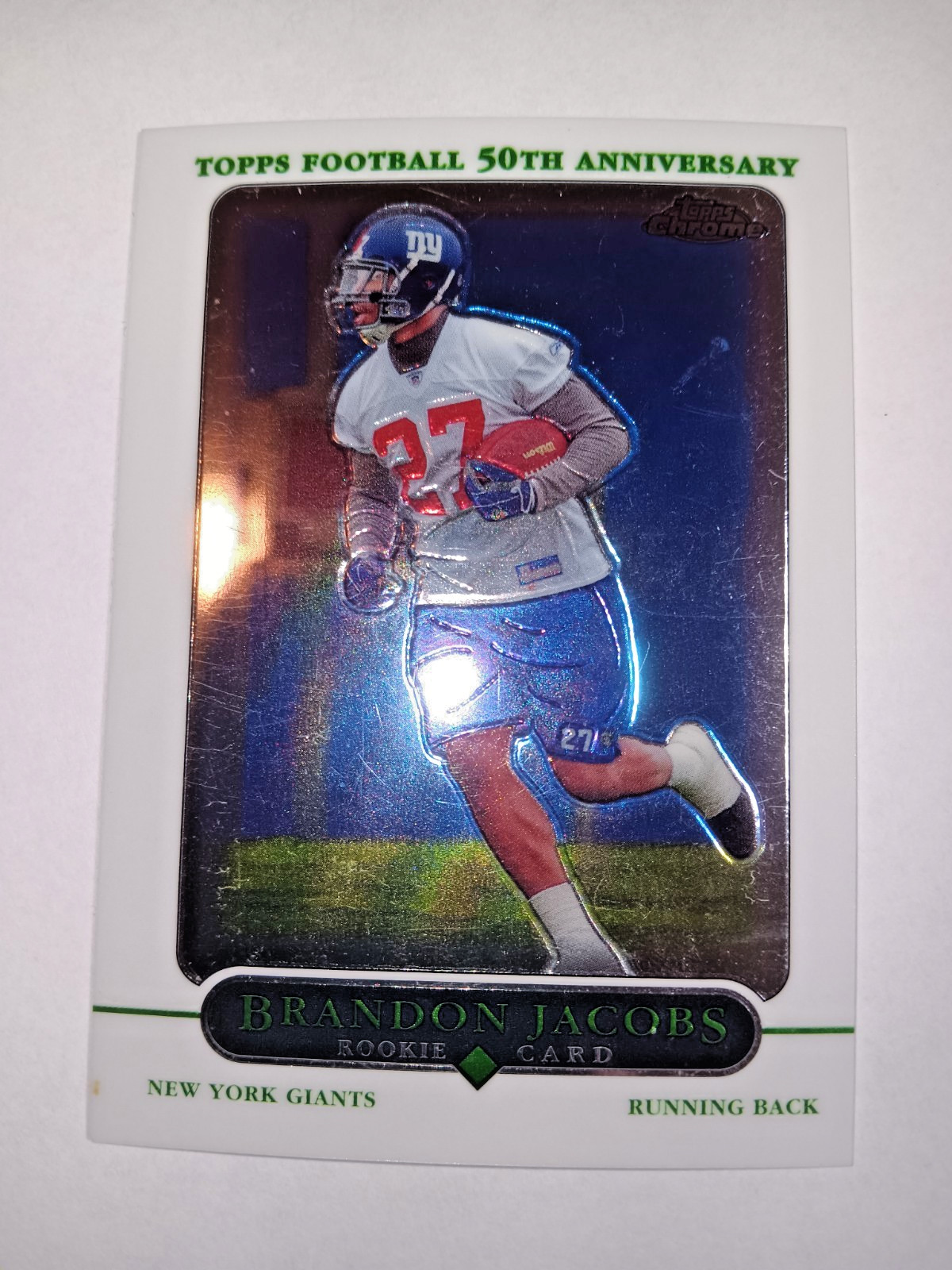 2005 Topps Chrome #216 Brandon Jacobs RC - New York Giants