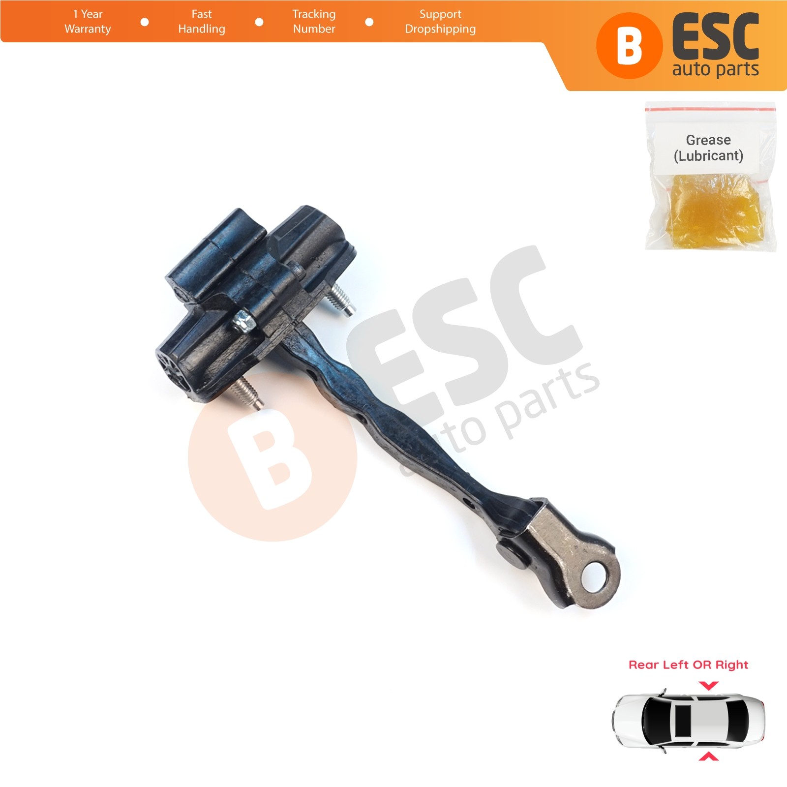 Rear Door Hinge Stop Check Limiter for Tesla Model 3 5YJ3 2017-2023 108950900B