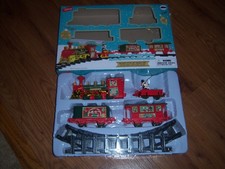 DISNEY Mickey Mouse Holiday Express 12-Piece Christmas Train Set w/Light  Sound
