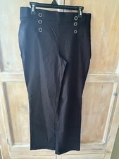 89th  Madison Large Pull-On Comfort Waist Black Stretch Dress Pants