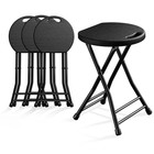OROFULL 18"Folding Stool 4 Pack, 600lbs Capacity Bar Stool with Anti-Slip, Black — photo 8