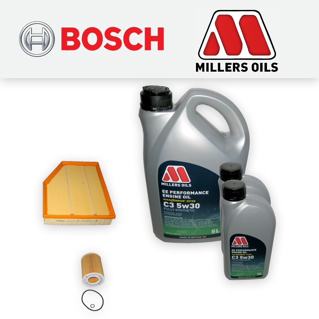 SERVICE KIT for BMW 5 SERIES 520I E60 E61 M54 OIL AIR FILTERS +OIL (2003-2010)
