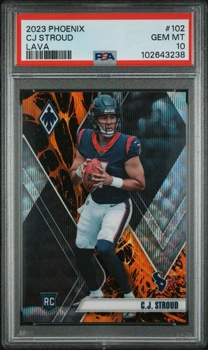 CJ Stroud Rookie /175 Lava PSA 10 GEM MINT 2023 Phoenix #102 SSP RC