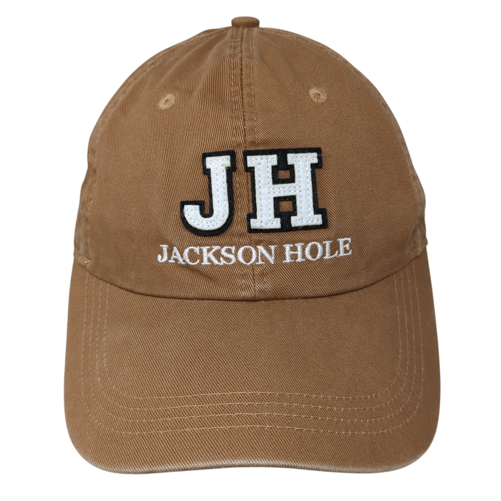JH Jackson Hole Strapback Hat Solid Brown One Siz… - image 1