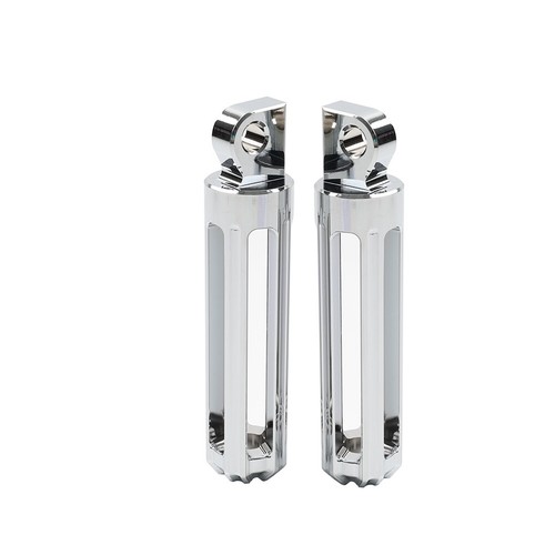 Pair Male Mount Foot Pegs Footrests For Harley Touring Sportster Softail Dyna - Picture 2 of 10