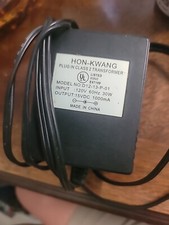 Genuine Hon-Kwang AC/DC Power Adapter D12-16-P 12V 1.5A In Class 2 Transformer