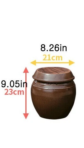 Korean Clay w/Lid Pottery Pot Jar ONGGI Hangari for Fermenting Kimchi Gochujang - Picture 13 of 18