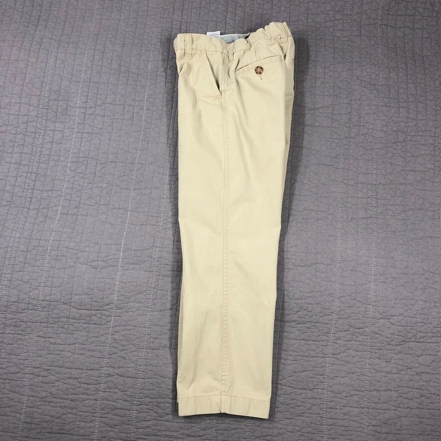 Tommy Hilfiger Pantalones Niña 12 Tostado Chino Clásico Caqui Escuela Preppy Pierna Completa Foto 4 de 4