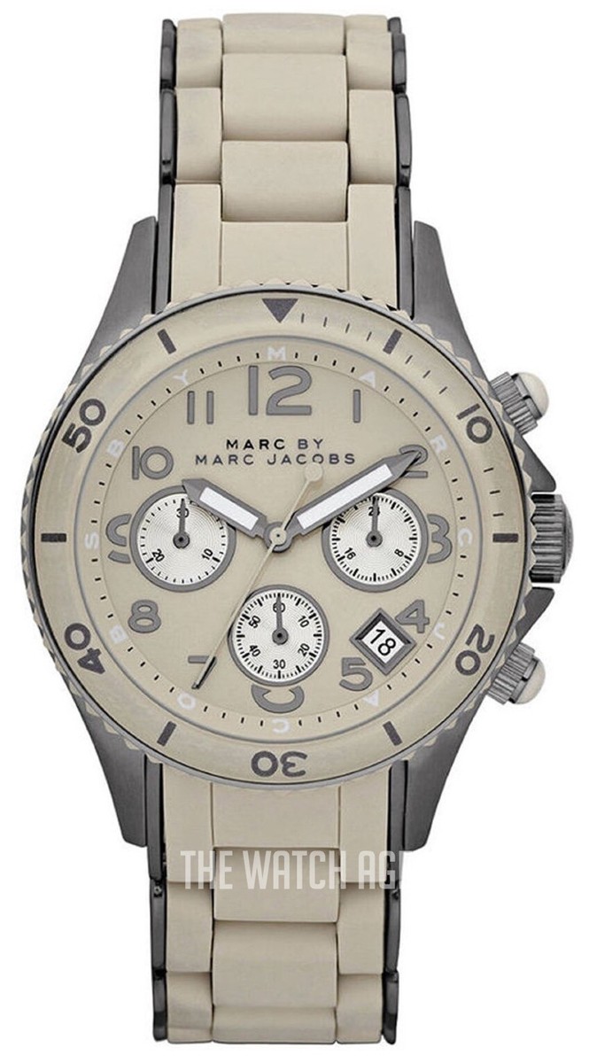 Marc by Marc Jacobs Rock Chronograph Watch - MBM2591 - Very Gently Worn Watch Marc by Marc Jacobs White in Steel - 23295146 main image 3