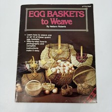 Plaid Egg Baskets To Weave 12 Patterns Nellann Roberts Vintage 1984 Booklet DIY