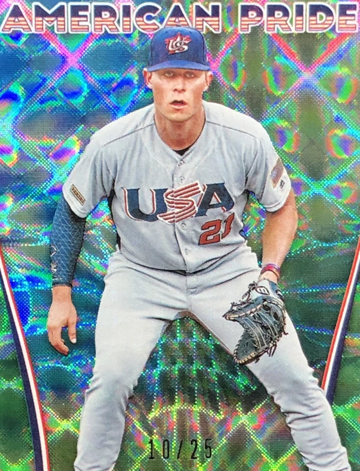 Donruss Spencer Torkelson 2020/25 béisbol EE. UU. “ORGULLO AMERICANO” SSP RC No. AP8 Foto 3 de 4