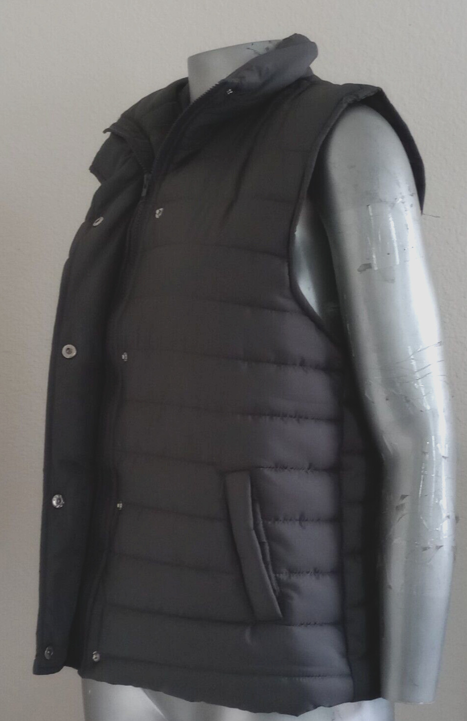 UNISEX ICLOSAM JACKET  VEST Size XL Gray Full zipper &Snap buttons pockets NWT image 7