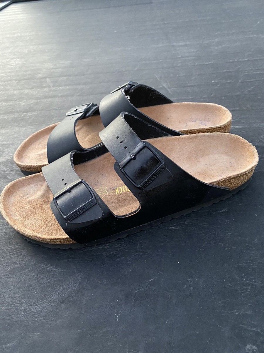 Birkenstock Mens Arizona Sandal Black Leather Size EUR44 M  display picture 1