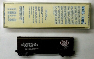 MTL Micro-Trains 42090 42520 3M MINX 1044 40 foot wood boxcar  BL