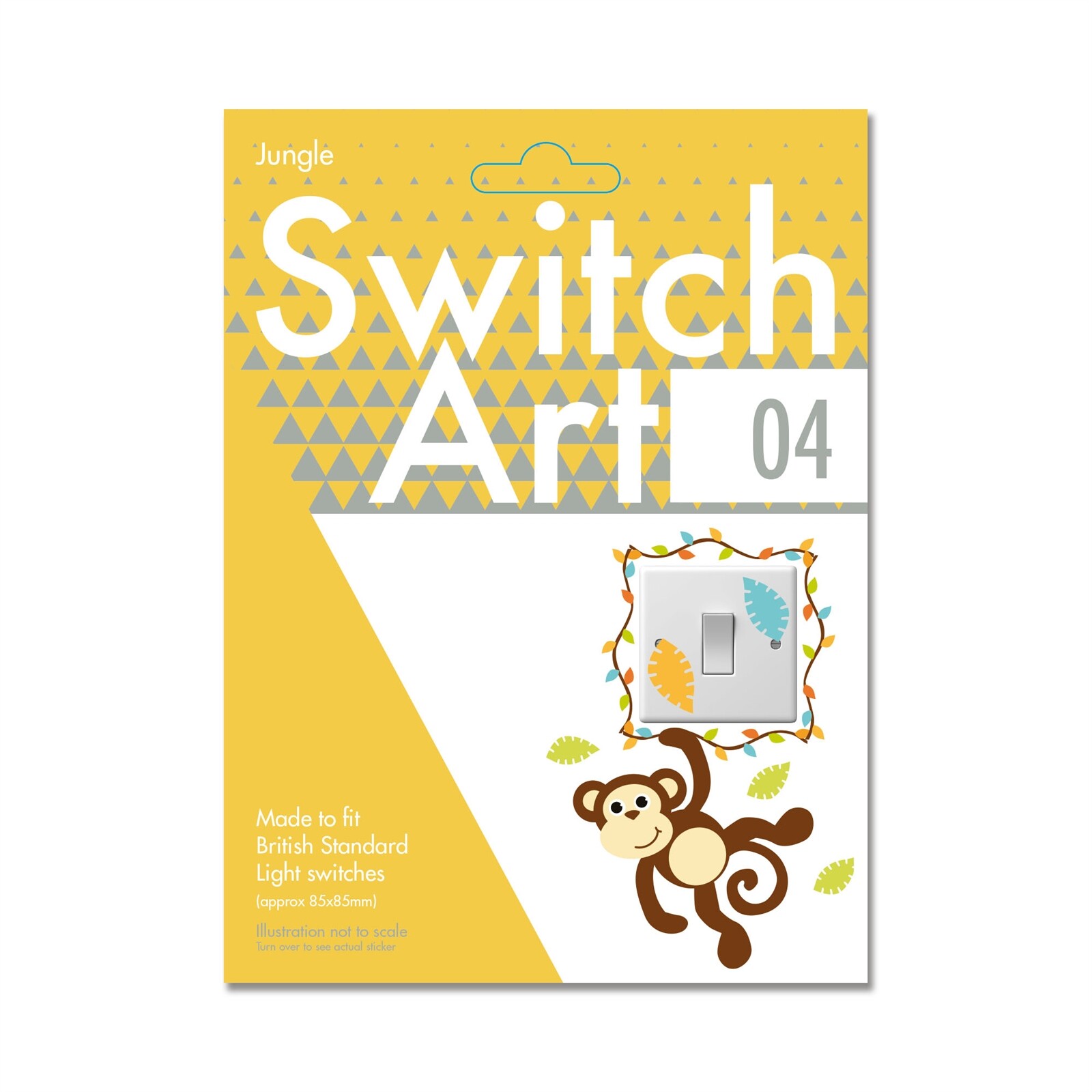 Light Switch Art Stickers 'JUNGLE' For Children's Kids Bedroom Fun Decorative