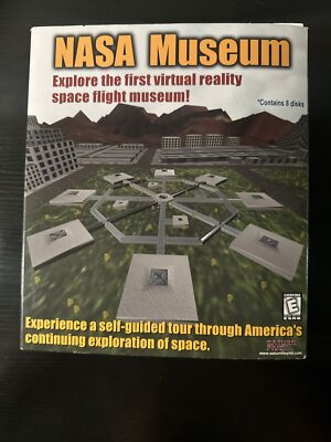 Vintage Windows 95/98 Nasa Museum Virtual Reality Space Flight Museum PC CD RPG