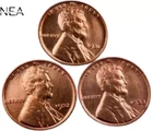1931+1932+1933 Lincoln Wheat Penny Cent Lot ~ Gem BU (red) ~ 3 Coin Set