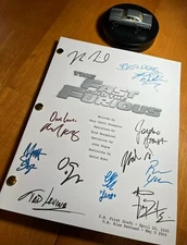 The Fast and the Furious Script Signed- Autograph Reprints- 104 Pages