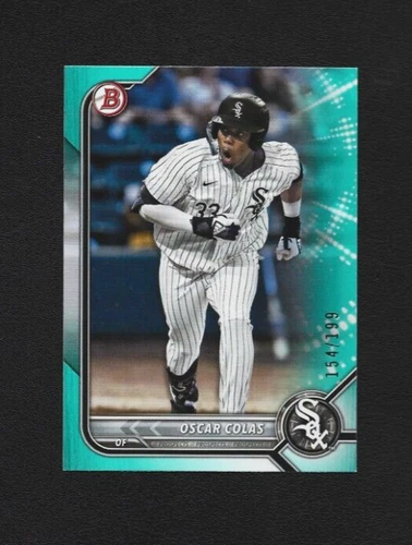 2022 Bowman Draft Oscar Colas BD-51 Aqua Parallel 154/199 Chicago White Sox