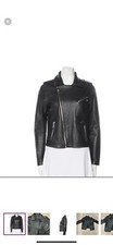 Maje Lamb Leather Jacket Size 36 Good Condition