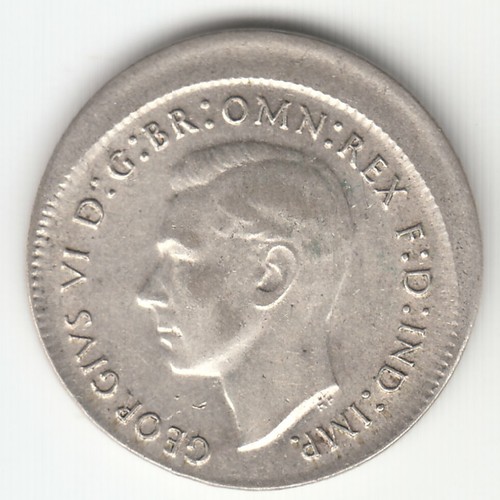 1 x 1948 SIXPENCE MISSTRUCK 6d GRADES UNC A BEAUTIFUL EXAMPLE - Picture 8 of 12