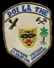 USAF 27th Air Base Group Civil Engineers CES NATRANG Vietnam Patch S-15A 