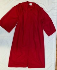 Graduation Red Gown With Hood And Cap For 5'9"  5'10"