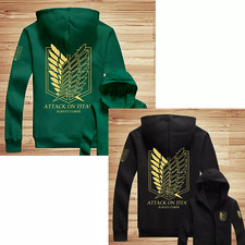 Attack On Titan Shingeki No Kyojin Scouting Legion Jacket Hoodi Unisex Halloween